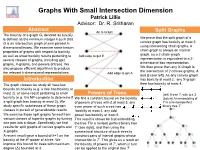 Graphs with Small Intersection Dimension Patrick Lillis Advisor: Dr
