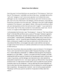 Notes from the Collector
