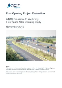 Post Opening Project Evaluation