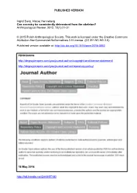 PUBLISHED VERSION Ingrid Sierp, Maciej Henneberg Can Ancestry Be