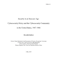 Security in an Insecure Age