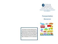 Transportation Resources