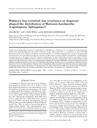 Wallace's Line Revisited
