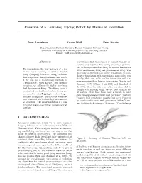 Creation of a Learning, Flying Robot by Means of Evolution