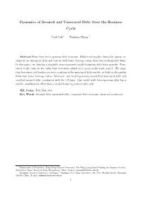 Dynamics of Secured and Unsecured Debt Over the Business Cycle