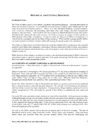 Historical and Cultural Resources