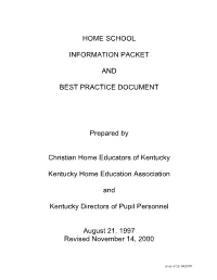 Home School Best Practices