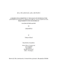 Sula: Its Language, Land, and People
