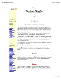The Cosford Database.Pdf 21/01/11 4:09 PM
