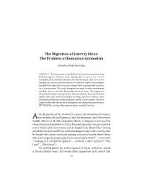 PDF the Migration of Literary Ideas: the Problem of Romanian Symbolism