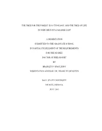 The Tree for the Forest: Eco-Typology and the Tree of Life