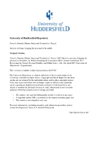 University of Huddersfield Repository