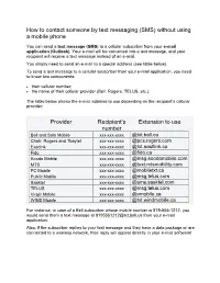 How to Contact Someone by Text Messaging (SMS) Without Using a Mobile Phone