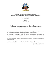 Insígnia Autonómica De Reconhecimento
