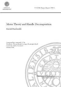 Morse Theory and Handle Decomposition