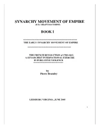 Synarchy Movement of Empire (Iclc Draft Document)