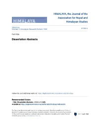 Dissertation Abstracts