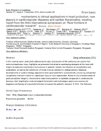 From Basic Mechanisms to Clinical Applications in Heart Protection