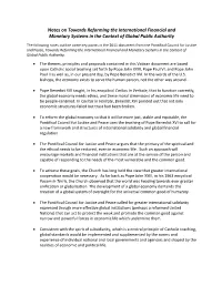 Notes on PCJP Document on Economic Life