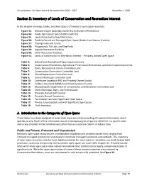 Section 5: Inventory of Lands of Conservation and Recreation Interest