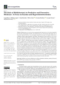 The Role of Bifidobacteria in Predictive and Preventive Medicine