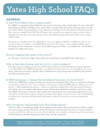 Yates High School Faqs