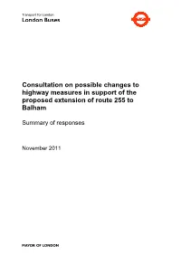 255 Consultation Report