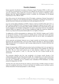 Assessment of Persistent Organic Pollutants in Samoa