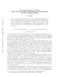 On Finite Soluble Groups with Almost Fixed-Point-Free Automorphisms Of