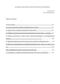 An Interim Organization by the Nuclear Energy Subcommittee