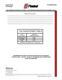 FTA1250/950 Submittal Package