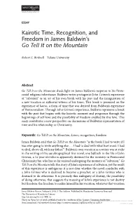 Kairotic Time, Recognition, and Freedom in James Baldwin's Go