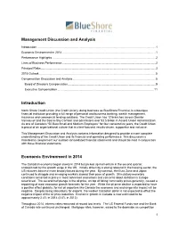Management Discussion and Analysis
