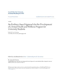 An Evidence-Based Approach for the Development of a Sexual Health