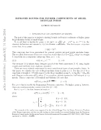 Arxiv:1603.09556V1 [Math.NT]