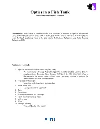 Optics Demonstrations for the Classroom.Pdf