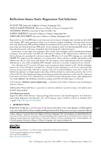 Reflection-Aware Static Regression Test Selection