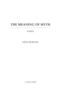 The Meaning of Myth