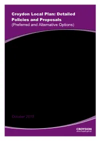 Croydon Local Plan: Detailed Policies and Proposals (Preferred and Alternative Options)