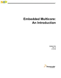 Embedded Multicore: an Introduction