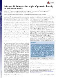 Interspecific Introgressive Origin of Genomic Diversity in the House Mouse