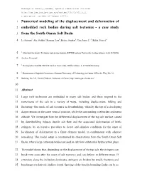 Numerical Modeling of the Displacement and Deformation Of
