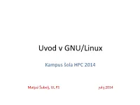 Uvod V GNU/Linux