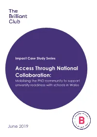 Access Through National Collaboration: Mobilising the Phd Community to Support University Readiness with Schools in Wales