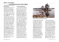 An Informal Look at Lake of Bays
