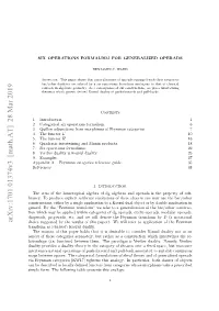 Arxiv:1701.01374V3 [Math.AT] 28 Mar 2019 Ipefr.Tefloigtbepeet Hsanalogy: This Presents Table Following Categories Par the from Functors in Form