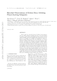 Herschel Observations of Debris Discs Orbiting Planet-Hosting Subgiants