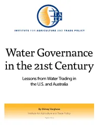 Lessons from Water Trading in the U.S. and Australia