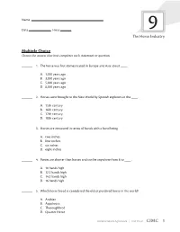 Multiple Choice Choose the Answer That Best Completes Each Statement Or Question