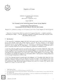 Reports of Cases